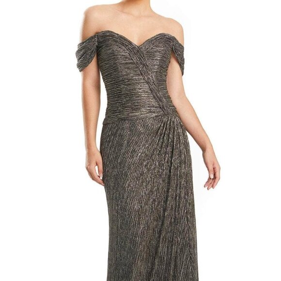 NWT Alexander by Daymor 1858F23 Prom Dress Bronze size 6 - Picture 1 of 9